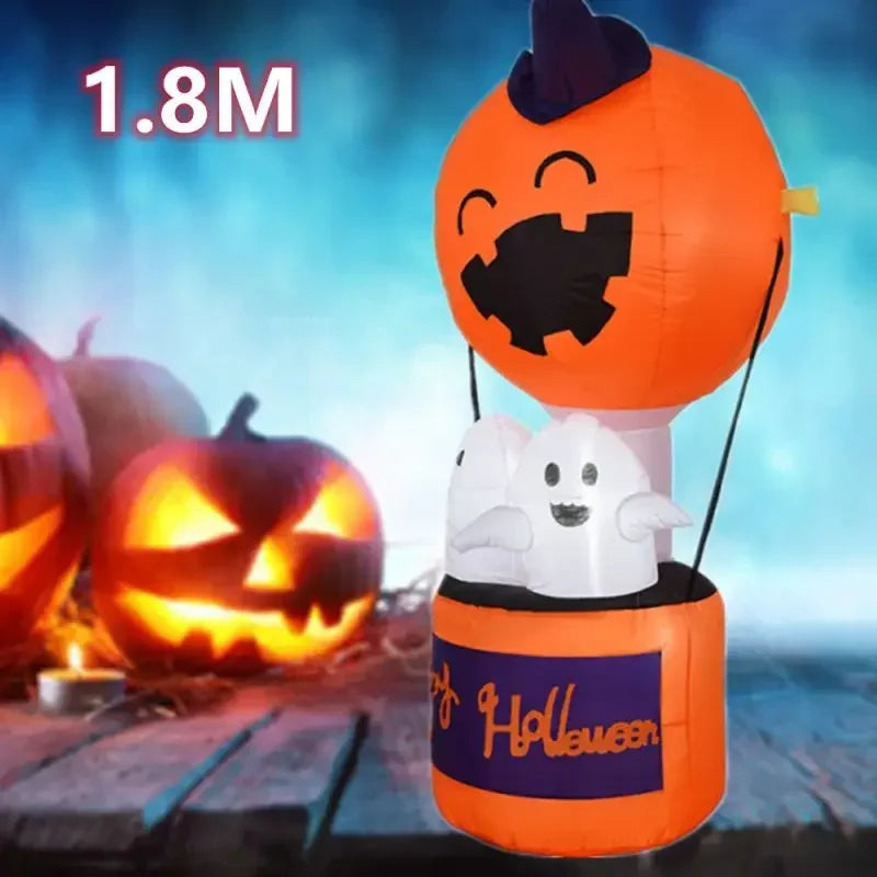 6FT Halloween Inflatable Pumpkin Ghost Hot Air Balloon SPECIAL EDITION