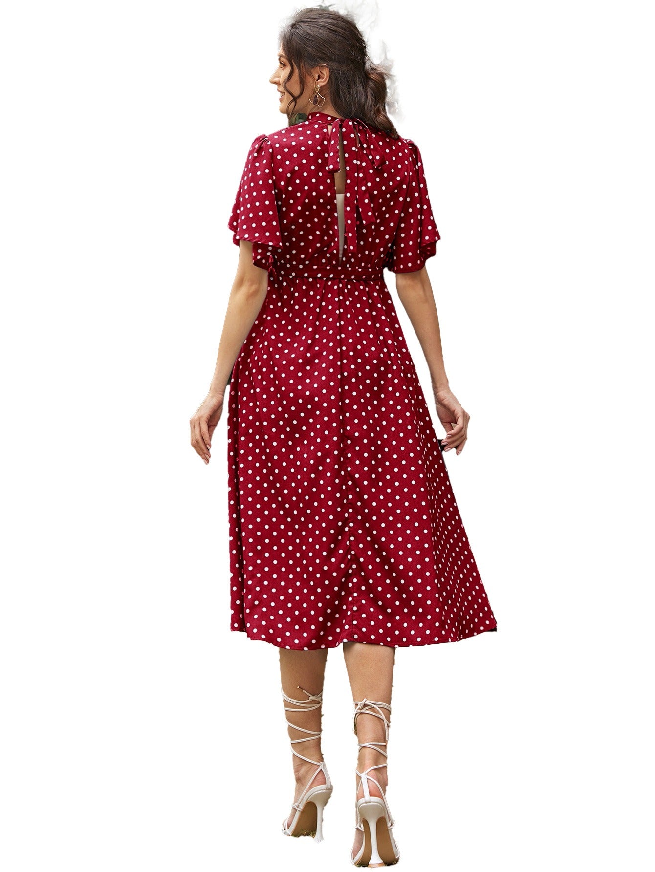 Comfortable Maternity Red Dotted Upper Longs - Original