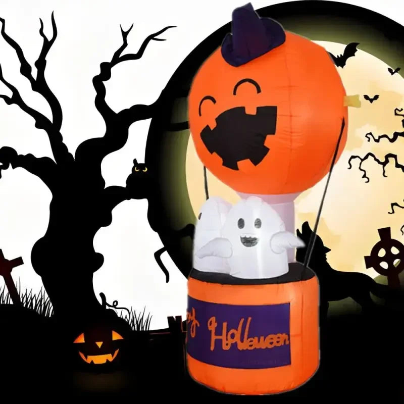 6FT Halloween Inflatable Pumpkin Ghost Hot Air Balloon SPECIAL EDITION