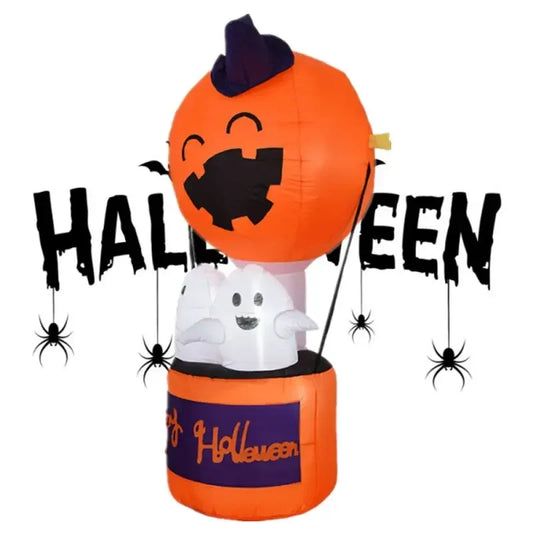 6FT Halloween Inflatable Pumpkin Ghost Hot Air Balloon SPECIAL EDITION